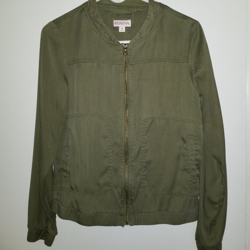 Merona Full Zip Light Jacket Size M